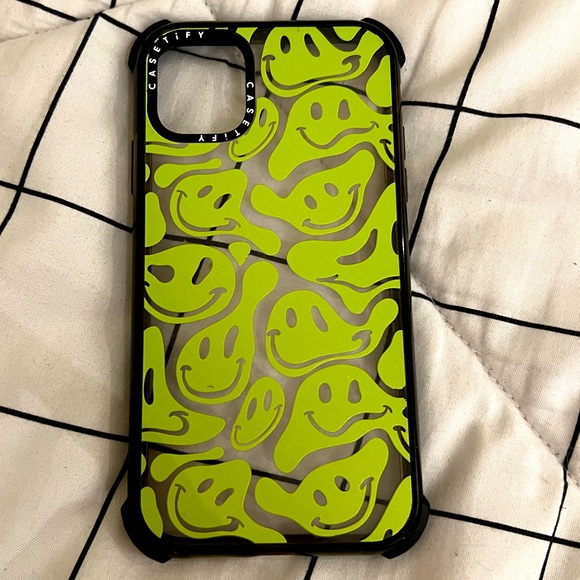 Neon Green Casetify Smiley Face Casetify Cell Phones Accessories
